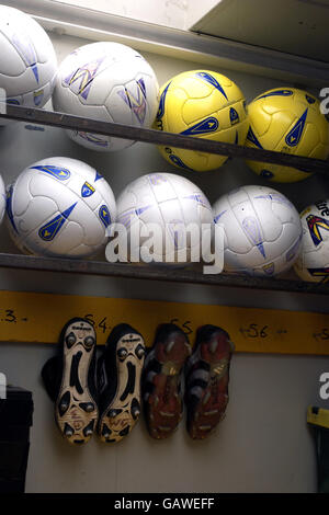 Schottische Fußball - Gretna Football Club - Raydale Park Stockfoto