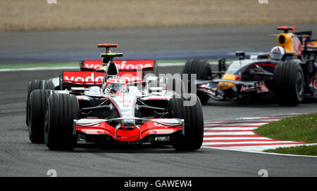 Formel-1-Motorsport - Großer Preis Von Frankreich - Rennen - Magny Cours. Vodafone McLaren Mercedes Heikki Kovalainen während des Grand Prix in Magny-Cours, Nevers, Frankreich. Stockfoto