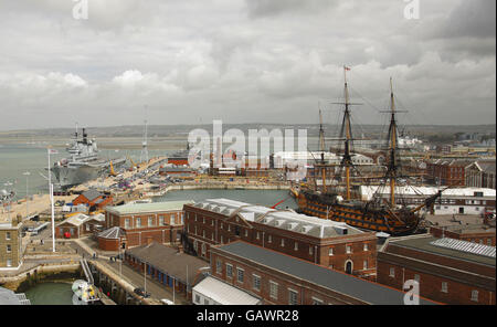 Portsmouth Harbour Funktion Stockfoto