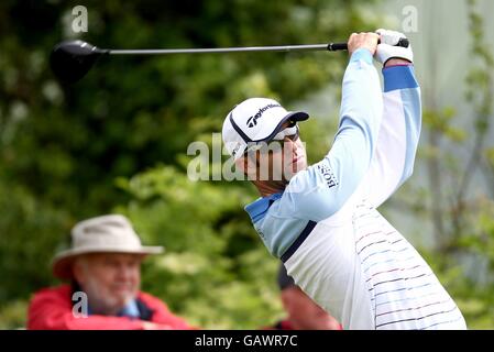 Golf - The Celtic Manor Wales Open 2008 - Round One - The Celtic Manor Resort. Bradley Dredge Von Wales Stockfoto