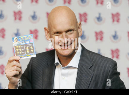 Olympische Rubbellos ins Leben gerufen Stockfoto