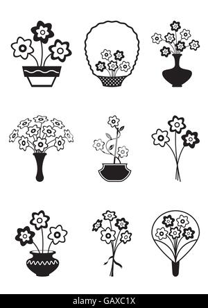 Blumenstrauss - Vektor-illustration Stock Vektor