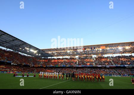 Fußball - UEFA-Europameisterschaft 2008 - Gruppe D - Griechenland - Spanien - Wals Siezenheim Stadium. Gesamtansicht des Wals-Siezenhem Satdion, Österreich Stockfoto