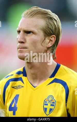 Fußball - UEFA-Europameisterschaft 2008 - Gruppe D - Russland gegen Schweden - Tivoli Neu-Stadion. Petter Hansson, Schweden Stockfoto