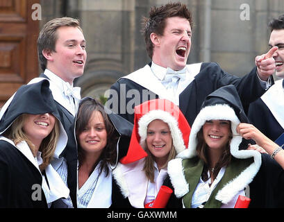 Universität Edinburgh Graduierung Stockfoto