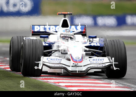 Formel-1-Motorsport - Großer Preis Von Frankreich - Rennen - Magny Cours. BMW sauber's Nick Heidfeld beim Grand Prix von Frankreich in Magny-Cours. Stockfoto