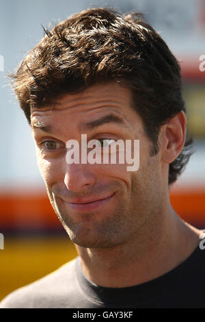 Formel-1-Motorsport - Großer Preis Von Frankreich - Qualifikation - Magny Cours. Mark Webber von Red Bull Racing beim Grand Prix in Magny-Cours, Nevers, Frankreich. Stockfoto