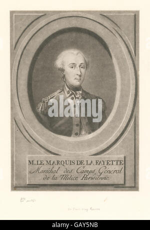 M. le Marquis De La Fayette (b12610610-424849) Stockfoto