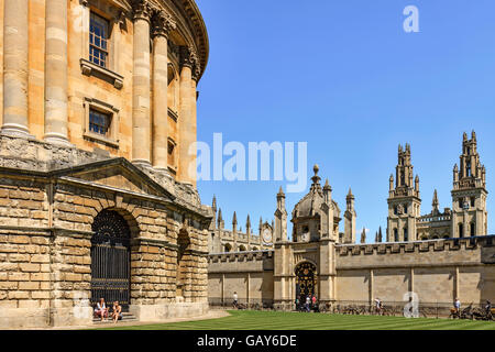 Am All Souls College aus Kamera Oxford UK Stockfoto