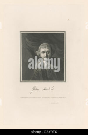John Andre, katalogisiert unter b12610206-421481, war ein britischer Offizier und Geheimdienstoffizier während der Amerikanischen Revolution, bekannt für seine Beteiligung am Verrat an Benedict Arnold. Stockfoto