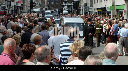 Beerdigung von Lance Corporal James Bateman Stockfoto