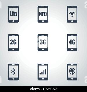 3G und 4G LTE-Technologie Stock Vektor