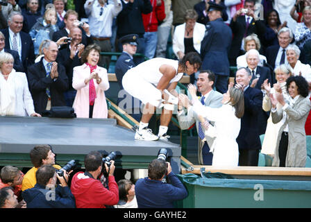 Tennis - Wimbledon Championships 2008 - Tag 13 - der All England Club Stockfoto