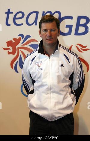 Olympische Spiele - BOA startet Großbritanniens Olympisches Ehrgeiz-Programm - der Pavillon. Peter Murphy (Equestrian Eventing - Coach) während des britischen Auftritts zum Olympischen Ehrgeiz 2012 im Pavilion, NEC, Birmingham. Stockfoto