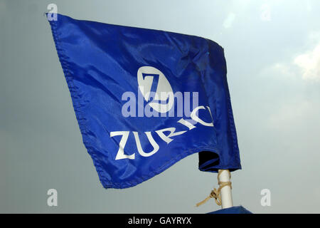 Rugby Union - Zurich Premiership Wild Card Play Off - Finale - Leicester Tigers gegen Saracens. Die Flagge des Zürcher Premierministers Stockfoto