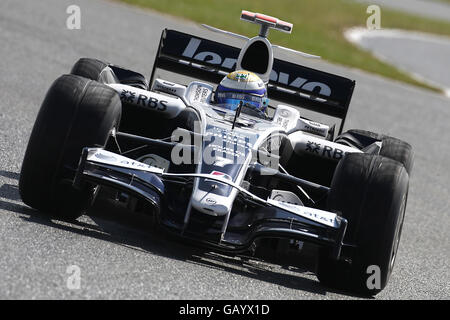 Williams' Nico Rosberg während des Qualifyings für den britischen Grand Prix in Silverstone, Northamptonshire. Stockfoto