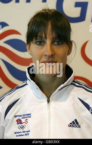 Olympische Spiele - BOA startet Großbritanniens Olympisches Ehrgeiz-Programm - der Pavillon. Rachel Levick (Gymnastikcoach) während des britischen Auftakts der Olympischen Spiele 2012 im Pavilion, NEC, Birmingham. Stockfoto