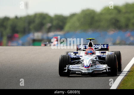 Formel-1-Autorennen - Großer Preis Von Großbritannien - Trainingstag - Silverstone. Robert Kubica von BMW sauber im Training Stockfoto