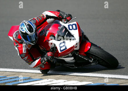 Motorrad - Supersport-WM - Silverstone Stockfoto