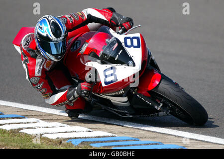 Motorradfahren - Supersport-Weltmeisterschaft - Silverstone. Jorg Teuchert, Yamaha Deutschland Stockfoto