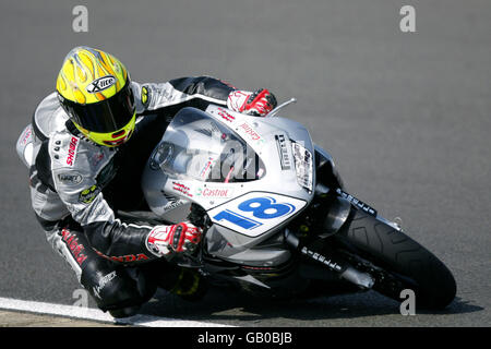 Motorrad - Supersport-WM - Silverstone Stockfoto