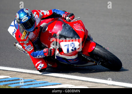 Motorrad - Supersport-WM - Silverstone Stockfoto