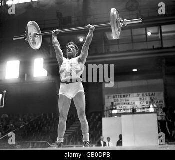 1948 - Gewichtheben - Earls Court in London Olympischen Spiele Stockfoto