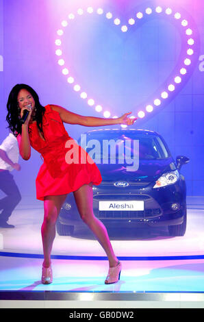 Alesha Dixon präsentiert den neuen Ford Fiesta Zetec S - London Stockfoto