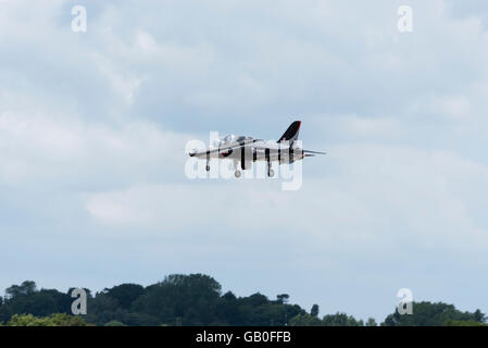 Ferngesteuerte Modell BEA Systems Hawk Jet Trainer Flügel ' n ' Wheels North Weald Airfield Epping Essex England Stockfoto