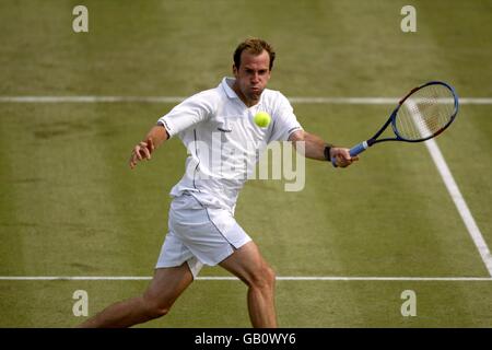 Tennis - Nottingham Samsung Open - Greg Rusedski V Jankko Nieminen Stockfoto