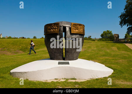 Der Schlacht von Lewes Memorial, "Geist der Rebellion", in Priory Park, Southover East Sussex England United Kingdom Stockfoto