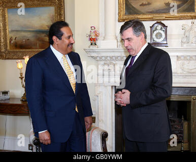 Brown trifft Premierminister von Katar Stockfoto