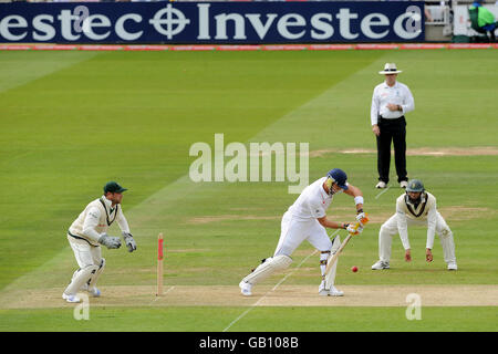 Cricket - npower First Test - Tag 1 - England gegen Südafrika - Lord's. Der englische Kevin Pietersen in Aktion Stockfoto