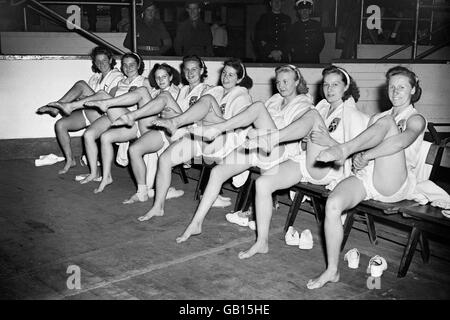 1948 - Gymnastik - Earls Court in London Olympischen Spiele Stockfoto