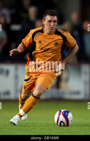 Fußball - freundlich - Hereford United gegen Wolverhampton Wanderers - Edgar Street Athletic Boden Stockfoto