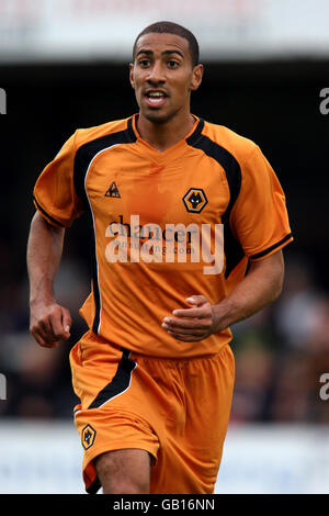 Fußball - freundlich - Hereford United gegen Wolverhampton Wanderers - Edgar Street Athletic Boden Stockfoto