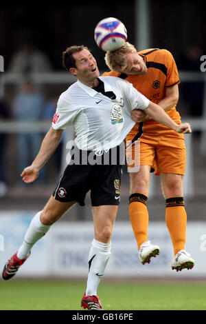 Fußball - freundlich - Hereford United gegen Wolverhampton Wanderers - Edgar Street Athletic Boden Stockfoto