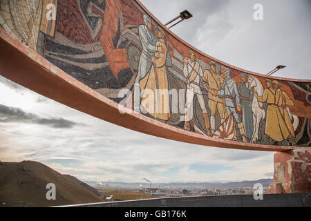 Zaisan Denkmal in Ulaanbaatar, Mongolei Stockfoto