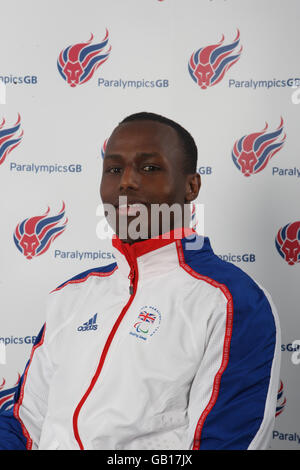 Paralympics GB 2008 Photocall - Birmingham National Indoor Arena. Abdi Jama, Basketball Stockfoto