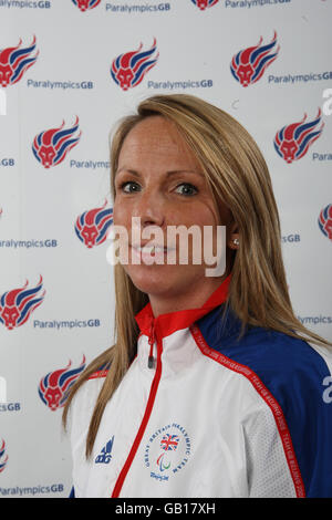 Paralympics GB 2008 Photocall - Birmingham National Indoor Arena. Emily Tirer, Mitarbeiter Stockfoto