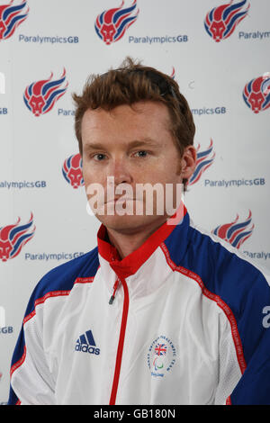 Paralympics GB 2008 Photocall - Birmingham National Indoor Arena. Tschad-König, Rudern Stockfoto