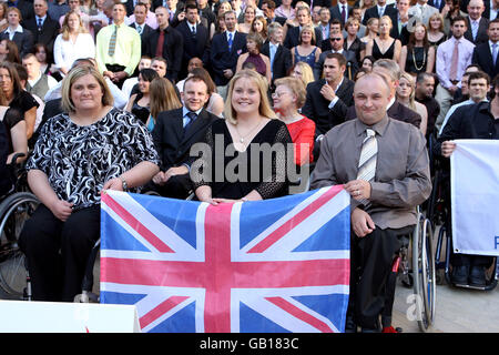 Paralympics GB 2008 Photocall - Birmingham National Indoor Arena. Großbritanniens Paralympics Squad Stockfoto