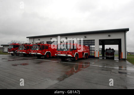 Neue Feuerwache in Heathrow. Die neue Feuerwache am Flughafen Heathrow, London. Stockfoto