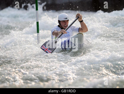 Der britische David Florence auf dem Weg zur Silbermedaille im Finale der Canoe Single (C1) im SY Rowing-Canoeing Park, Peking, China. Stockfoto