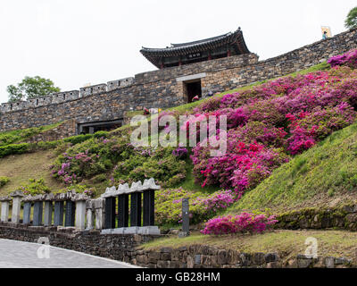 Geumsegoru Tor, Festung Gongsanseong in Gongju, Provinz Chungcheongnam-Do, Südkorea, Asien, UNESCO-Welterbe Stockfoto