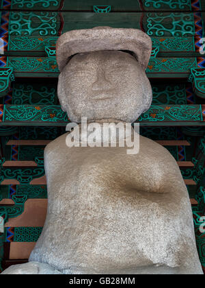 Miruk, die entgegenkommenden Buddha, buddhistische Tempel JeongmiSa in Buyeo Provinz Chungcheongnam-Do, Südkorea, UNESCO-Welterbe Stockfoto