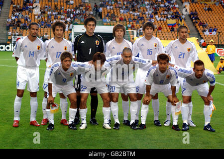 Fußball – FIFA-Konföderationen-Pokal – Gruppe A – Japan – Kolumbien. Japan-Teamgruppe Stockfoto