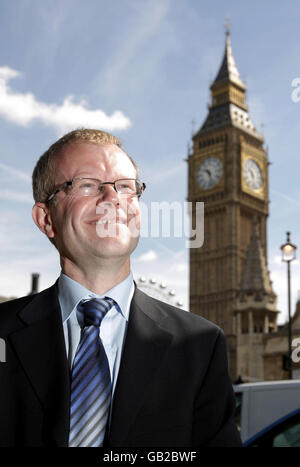 John Mason besucht den Houses of Parliament Stockfoto