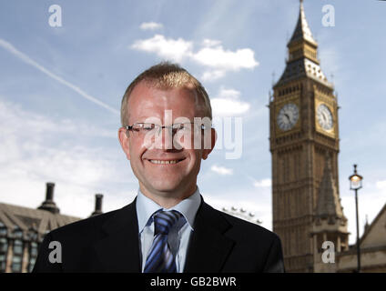 John Mason besucht den Houses of Parliament Stockfoto