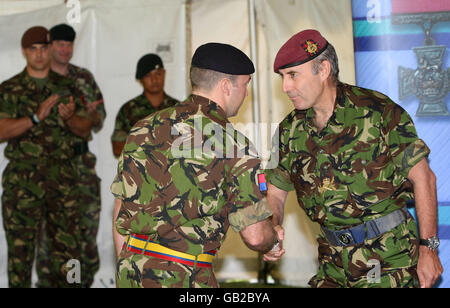 Soldaten für Kriegshandlungen geehrt Stockfoto